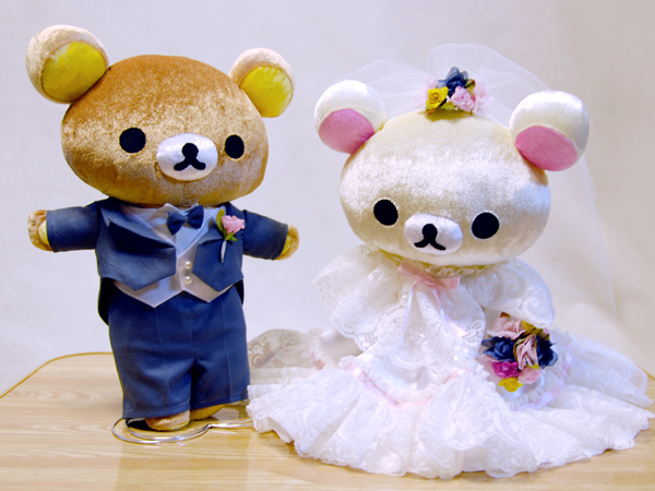 リラックマ&コリラックマのウェディングドール