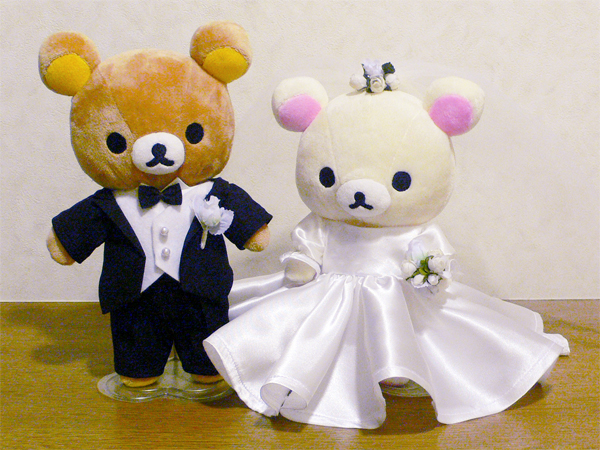 リラックマ&コリラックマのウェディングドール