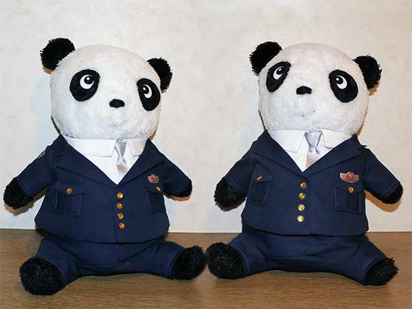 パンダのウェディングドール(警官制服)