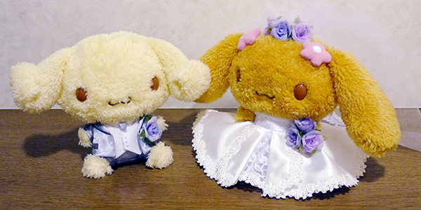 エスプレッソ&モカ(シナモロール)のウェディングドール(新婦とお揃いドレス)